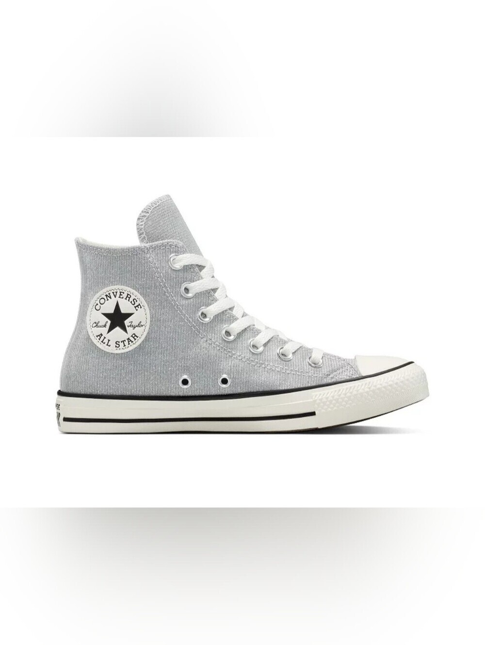 Converse Chuck Taylor All-Star Lace-Up Sparkle High Top Sneakers Womens Size 8.5 - Picture 2 of 12